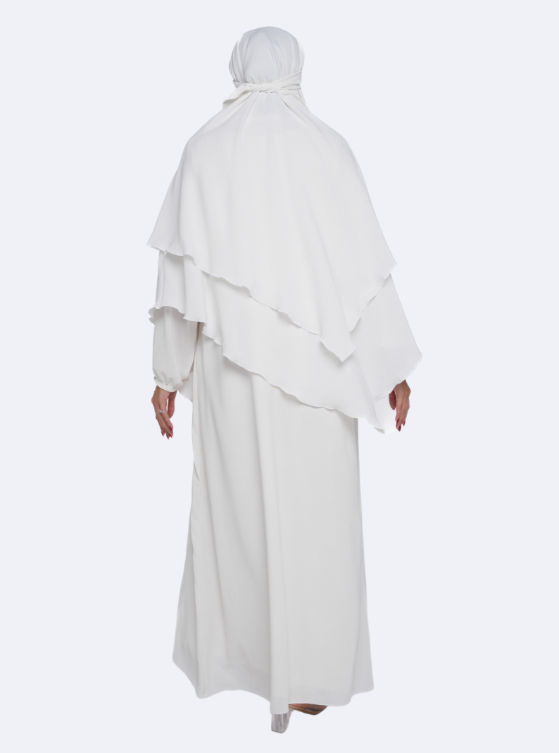 Beautiful Jilbab Set - White
