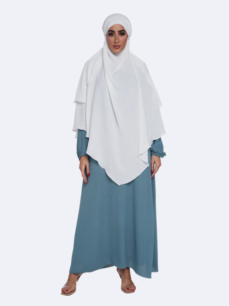 Beautiful Jilbab Set - Stone Blue