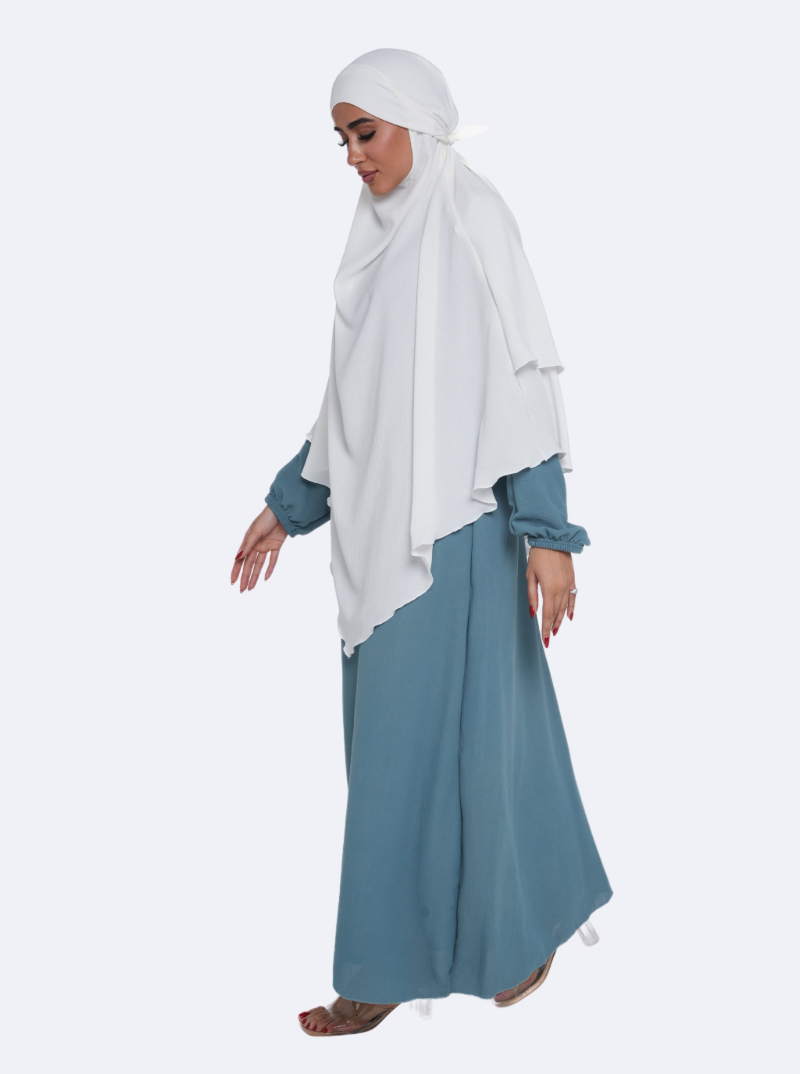 Beautiful Jilbab Set - Stone Blue