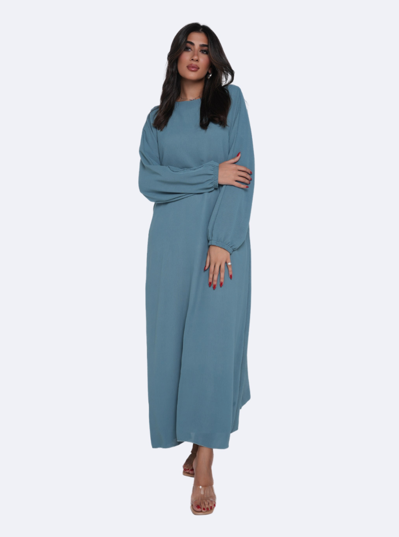Beautiful Jilbab Set - Stone Blue