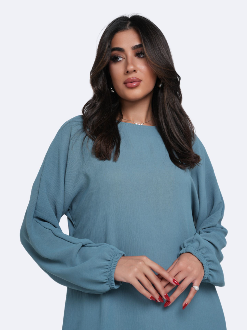 Beautiful Jilbab Set - Stone Blue
