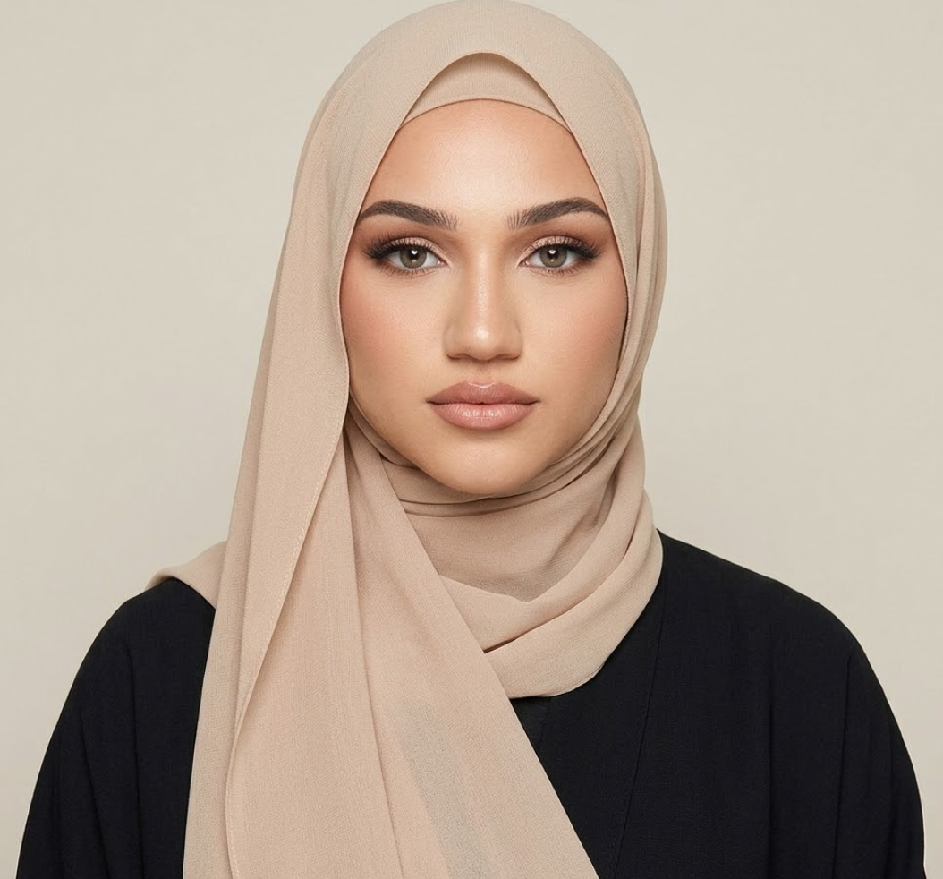 Set Of 4 Chiffon Instant Hijab