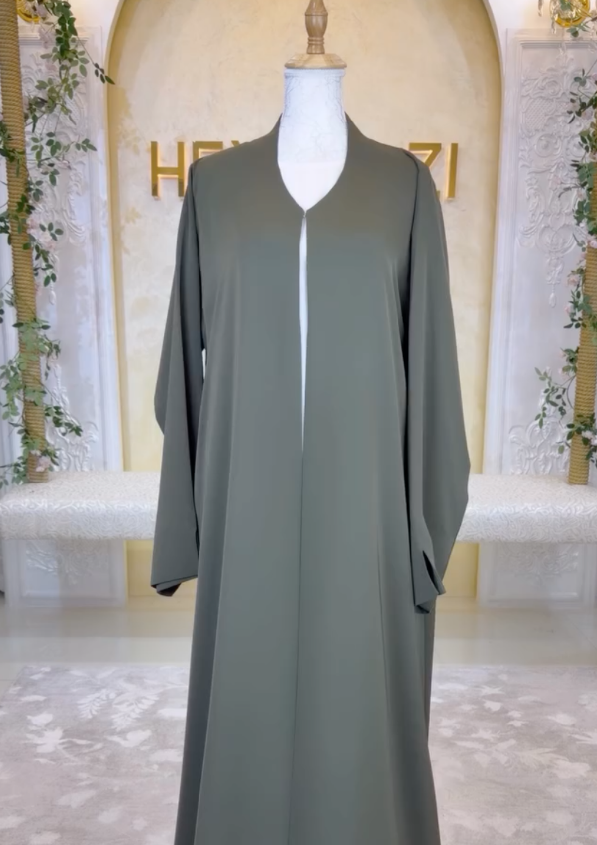 Olive Pearl Abaya