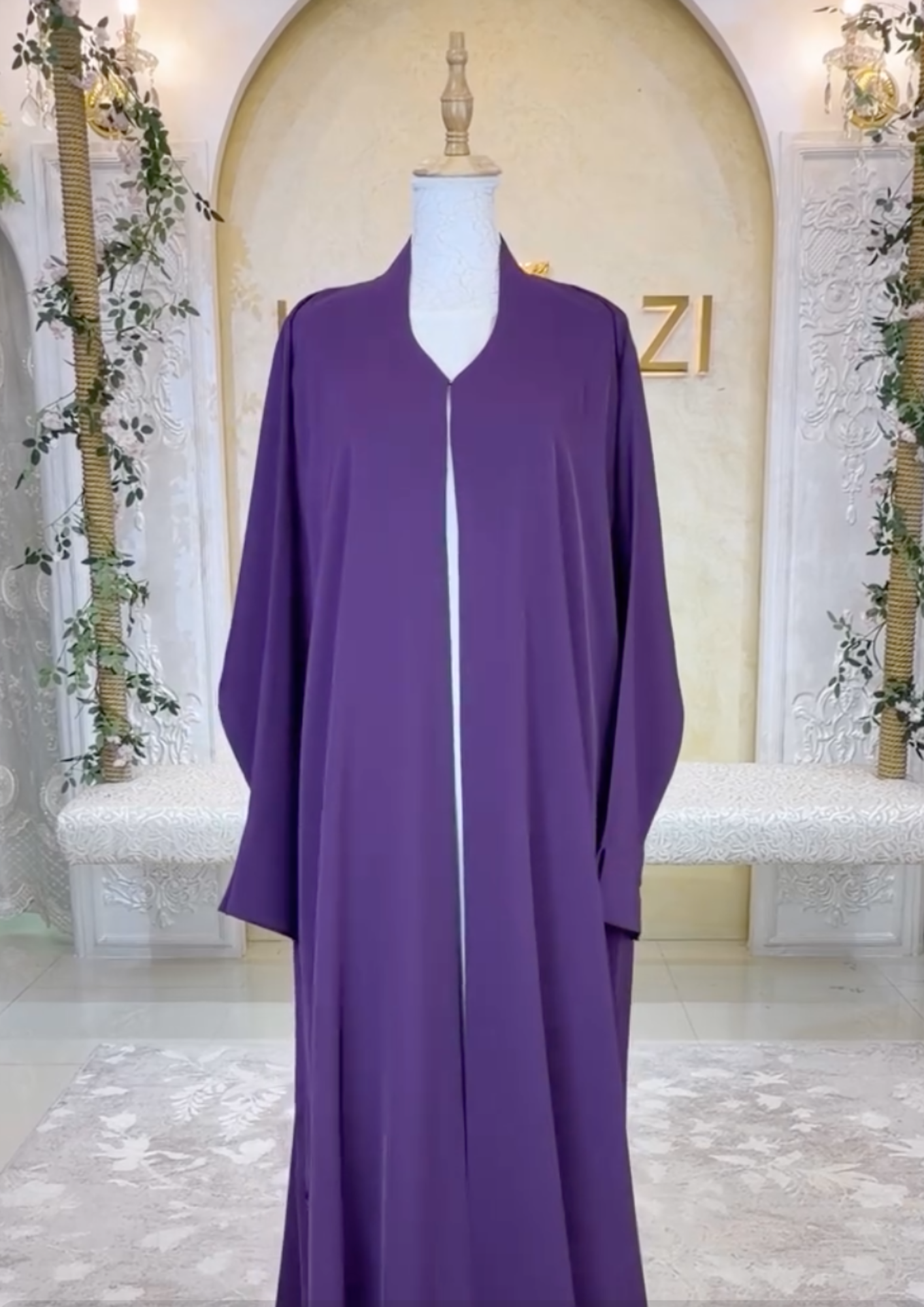 Royal Plum Abaya
